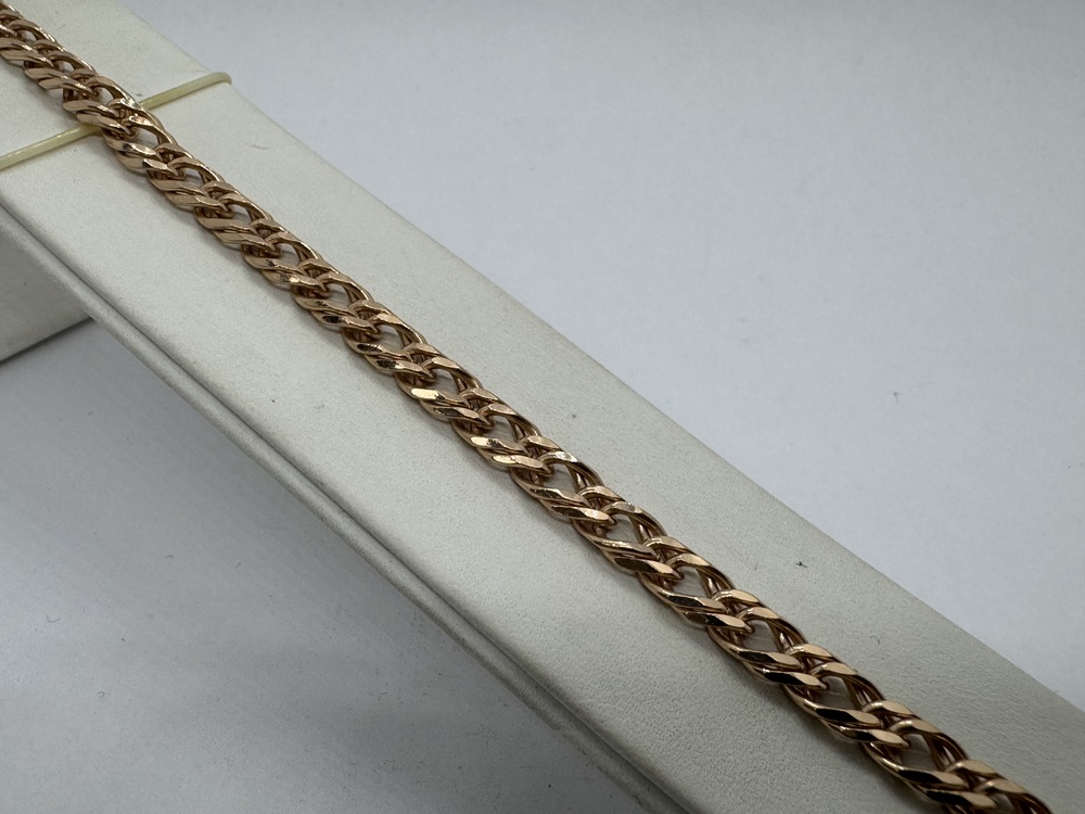 БРАСЛЕТ ПОЛНОВЕСНЫЙ Ромб двойной Au 585