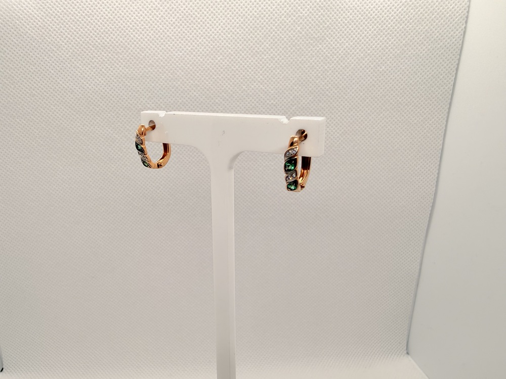 СКМИ585 СЕРЬГИ С КАМНЯМИ (Au 585)