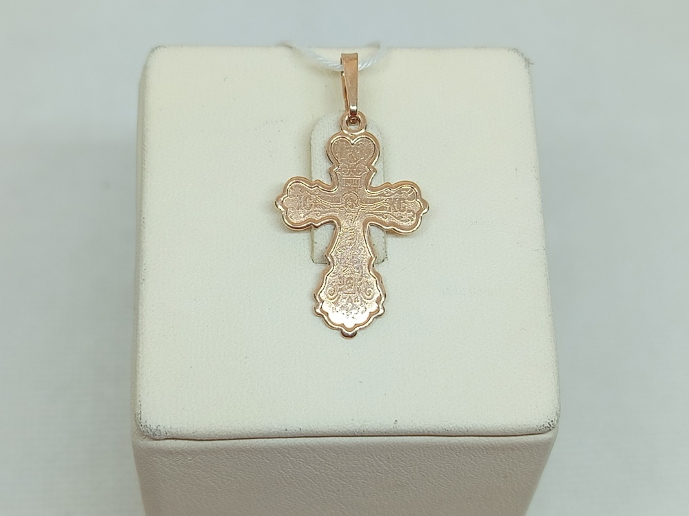 ПОДКБК585 ПОДВЕСКА КРЕСТ БЕЗ КАМНЯ (Au 585)