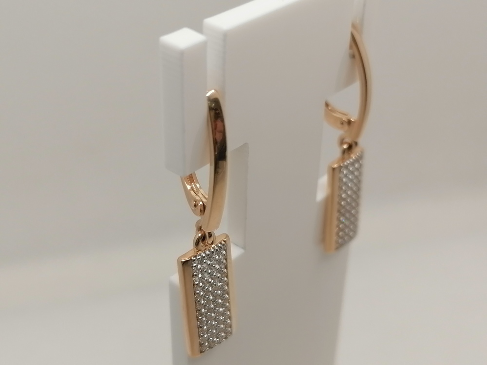 СЕРЬГИ С КАМНЯМИ (Au 585)