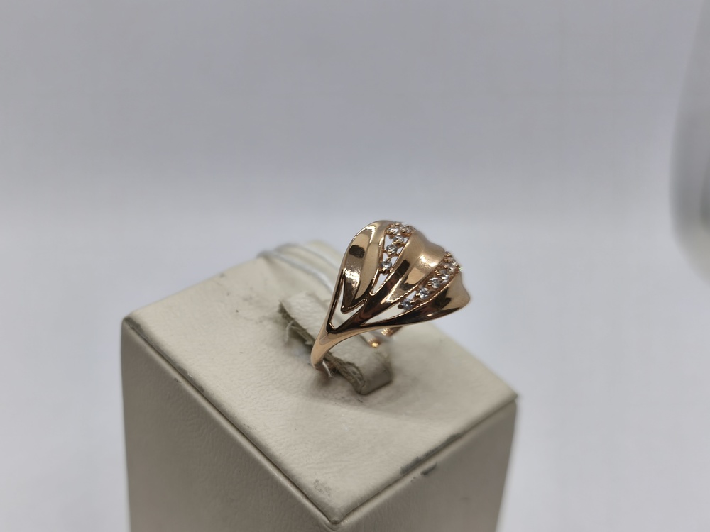 КОЛЬЦО С КАМНЯМИ (Au 585)