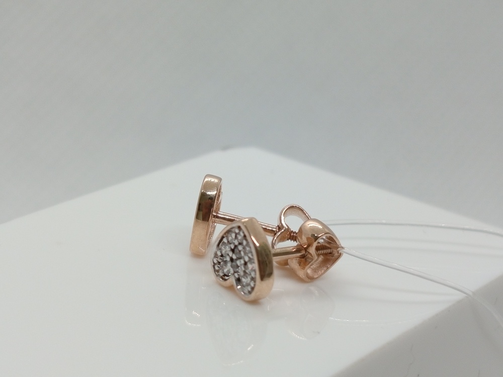 СЕРЬГИ ПУСЕТЫ с камнями (Au 585)