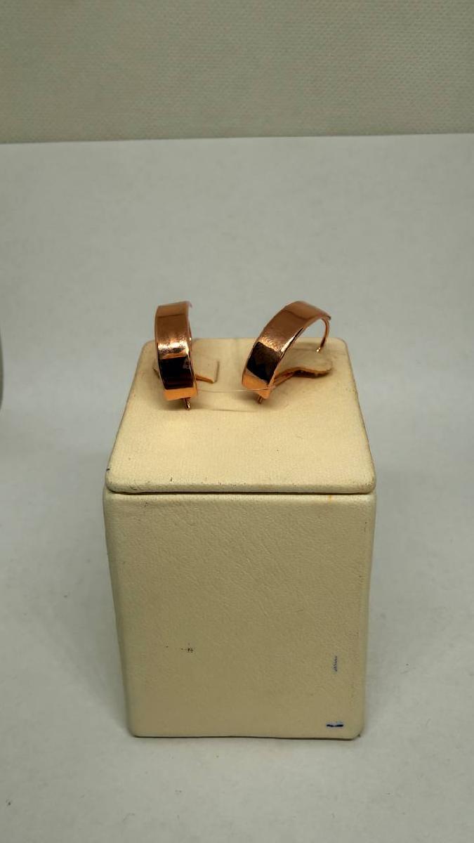 СЕРЬГИ ПЕТЕЛЬКА без камня (Au 585)