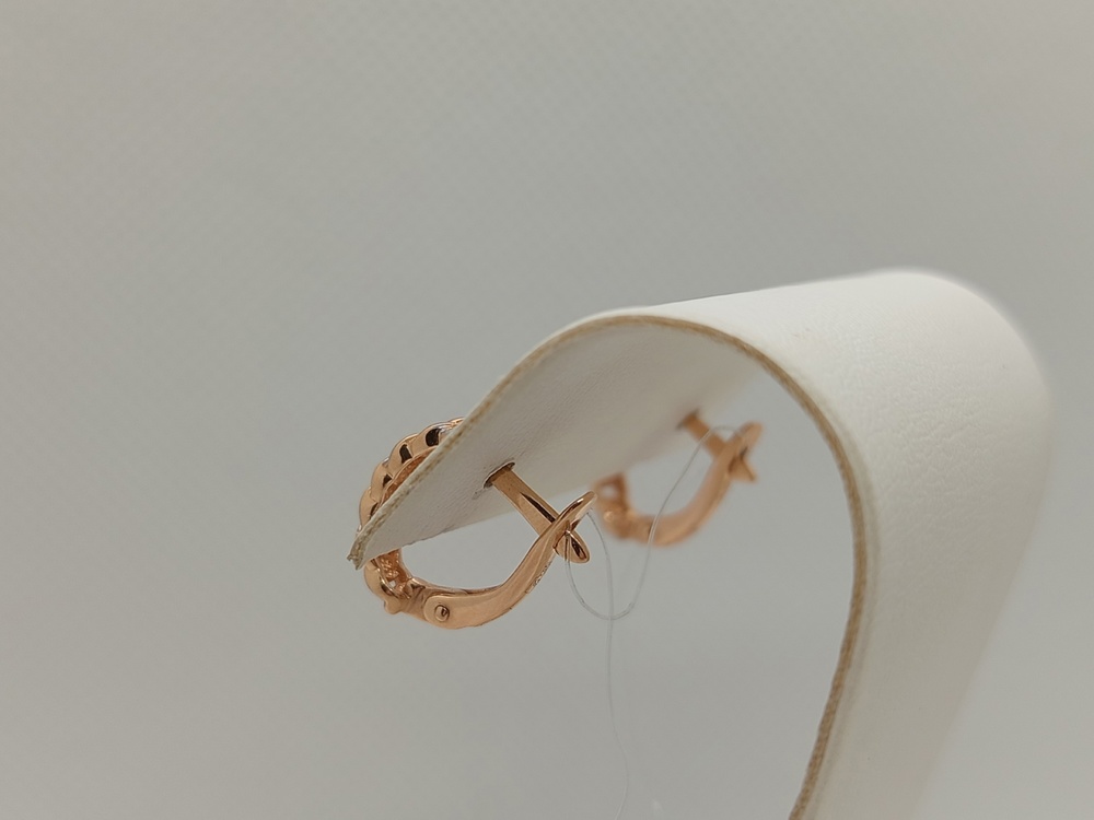 С13013784 СЕРЬГИ БЕЗ КАМНЯ (Au 585)