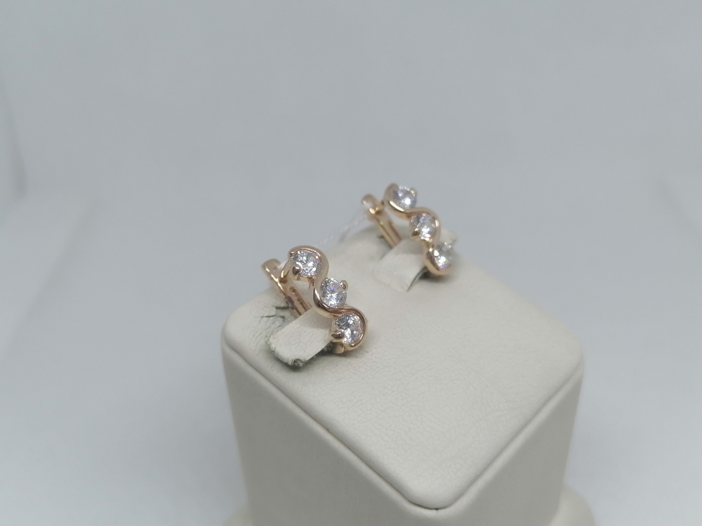 СЕРЬГИ С КАМНЯМИ (Au 585)