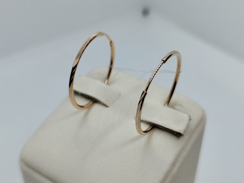 СЕРЬГИ КОНГО без камня (Au 585)