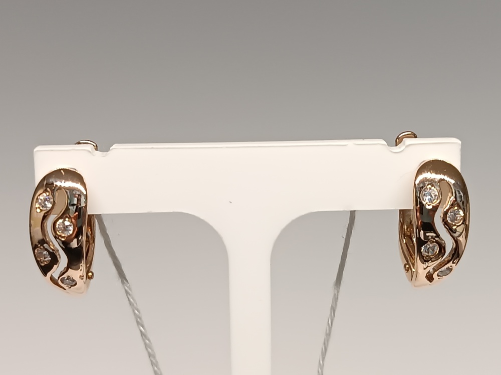 СКМИ585 СЕРЬГИ С КАМНЯМИ (Au 585)