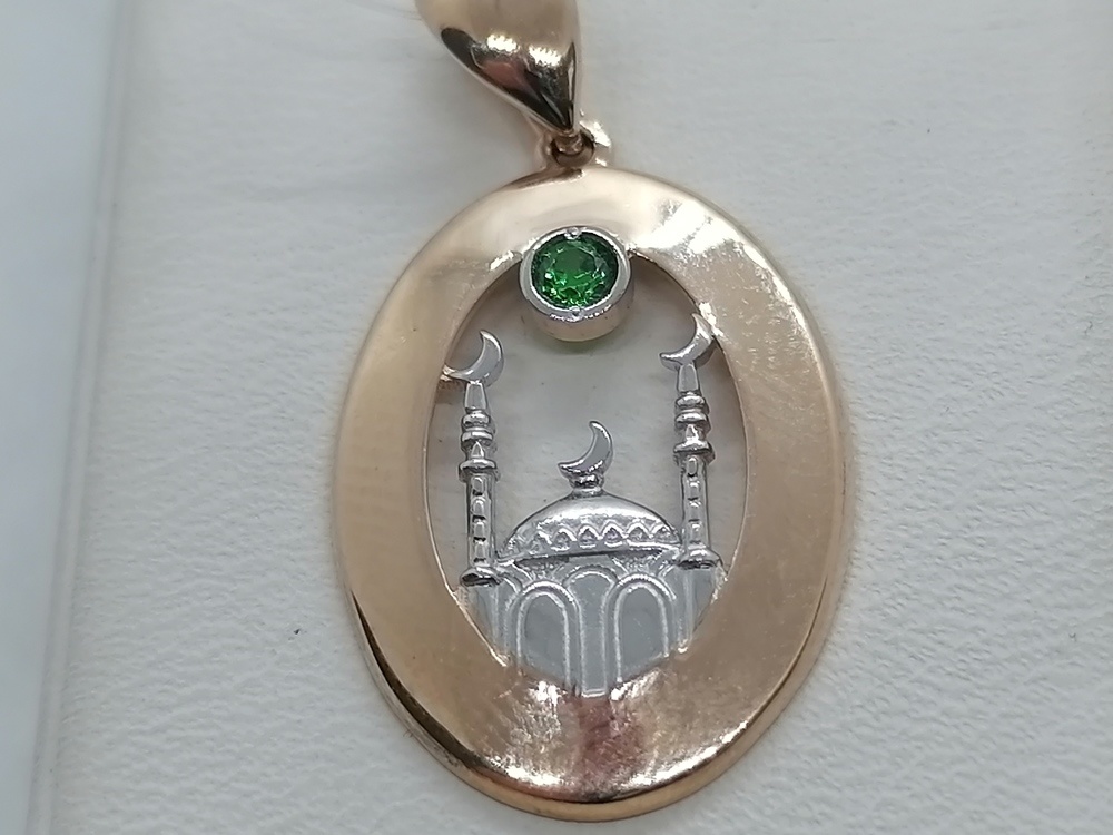 ПОДВЕСКА МЕЧЕТЬ с камнем (Au 585)