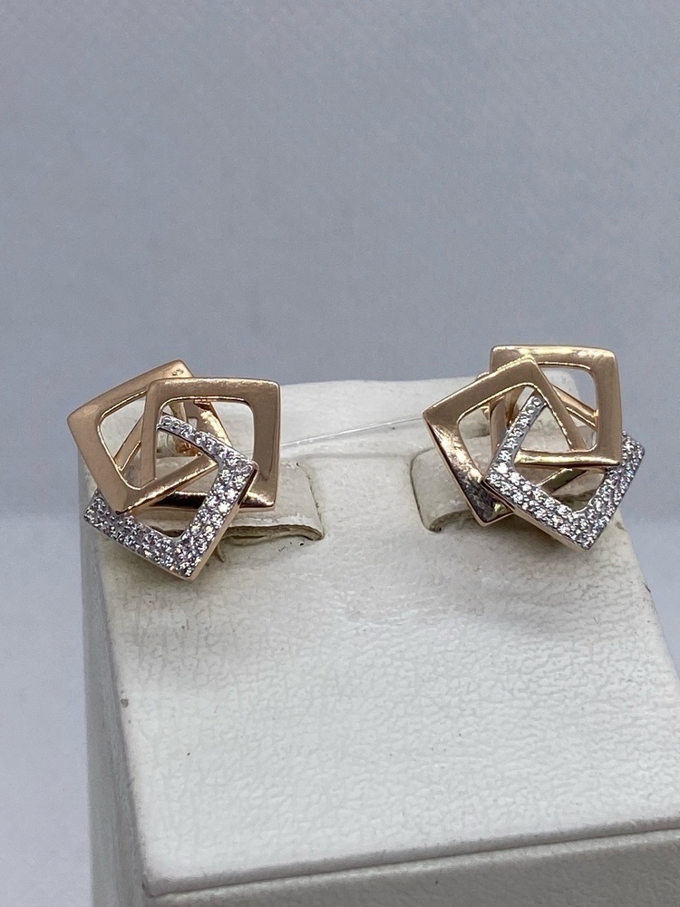 СЕРЬГИ С КАМНЯМИ (Au 585)