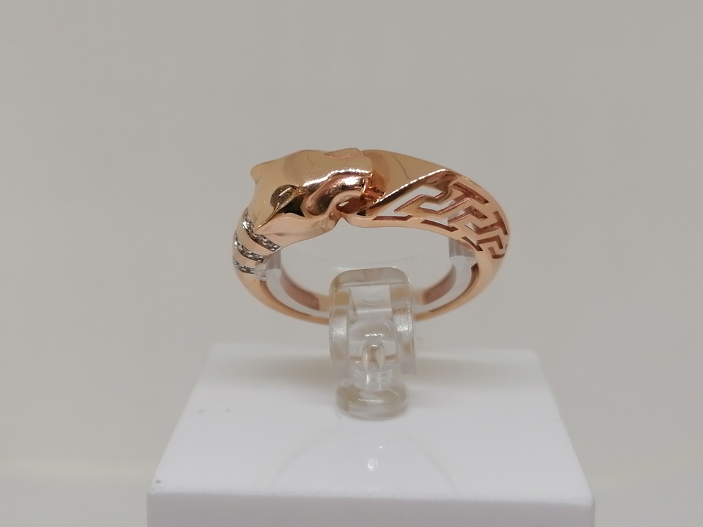 КОЛЬЦО С КАМНЯМИ (Au 585)