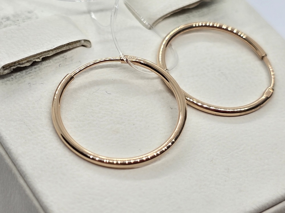 СЕРЬГИ КОНГО без камня (Au 585)