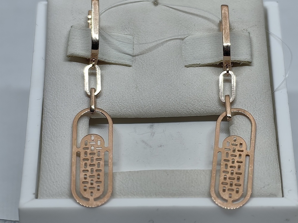 СЕРЬГИ БЕЗ КАМНЯ (Au 585)