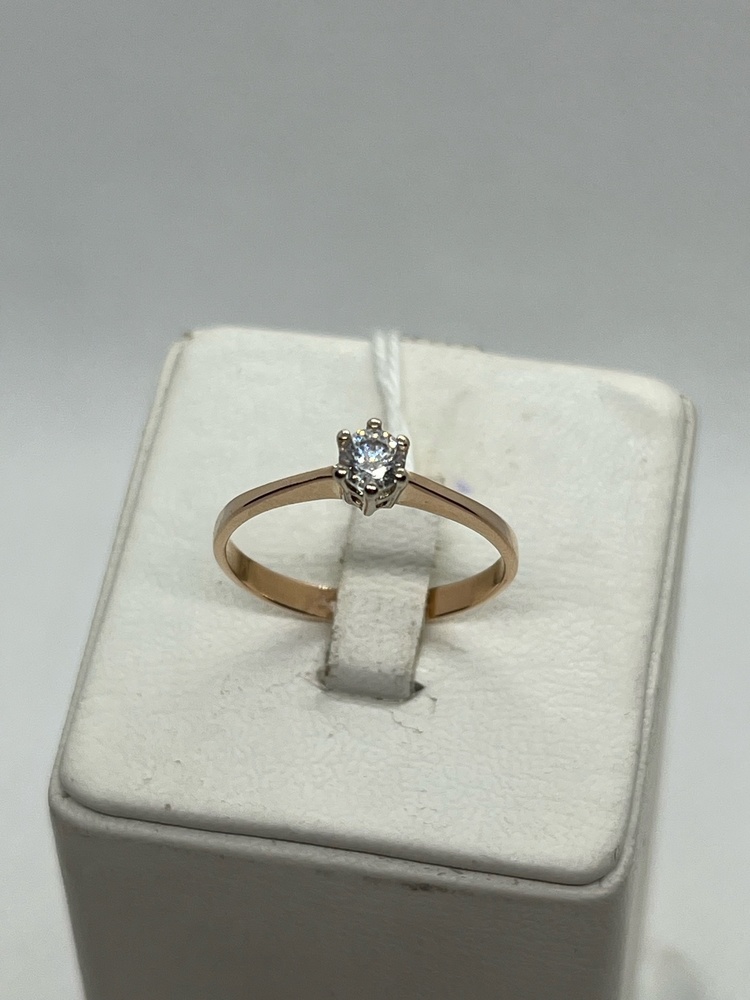 КОЛКМ585 КОЛЬЦО С КАМНЕМ (Au 585)