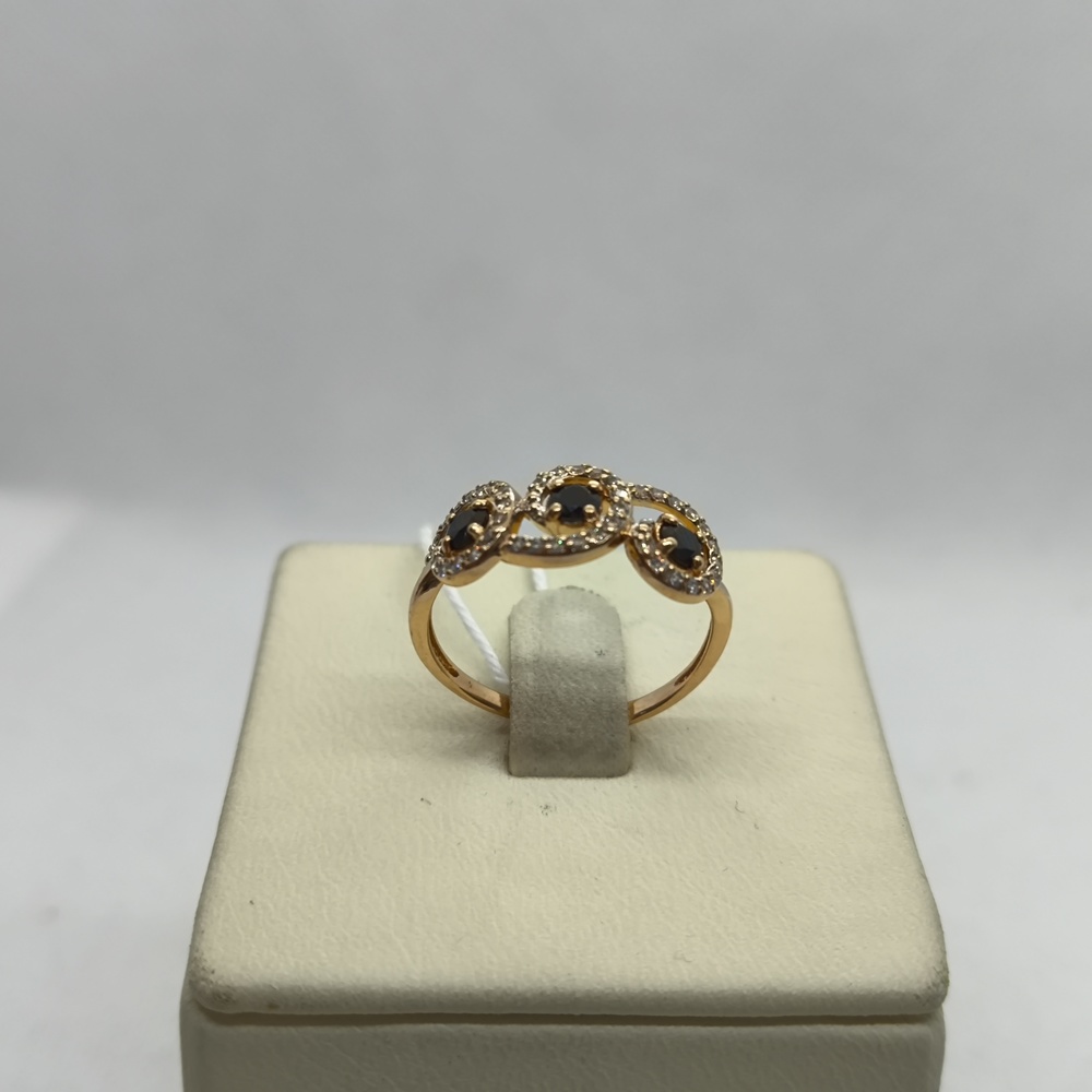 КОЛКМИ585 КОЛЬЦО С КАМНЯМИ (Au 585)