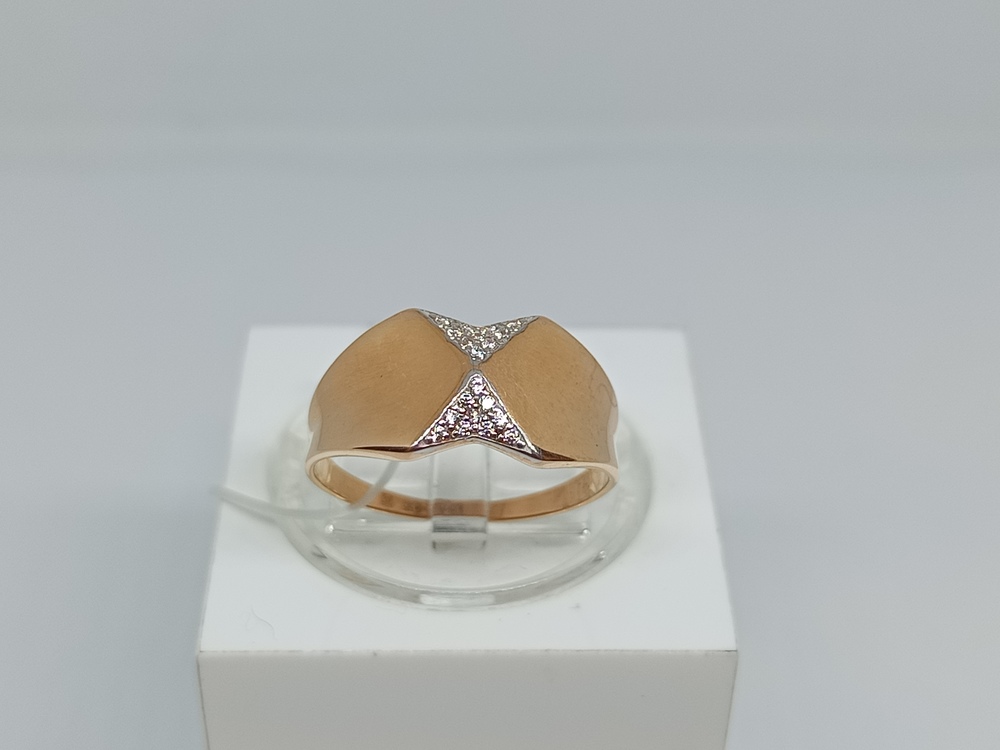 КОЛЬЦО С КАМНЯМИ (Au 585)