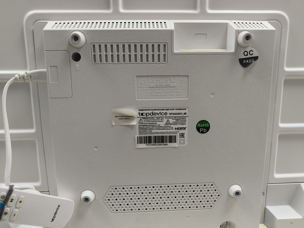 LED Телевизор Top Device TDTV43CS07U_WE