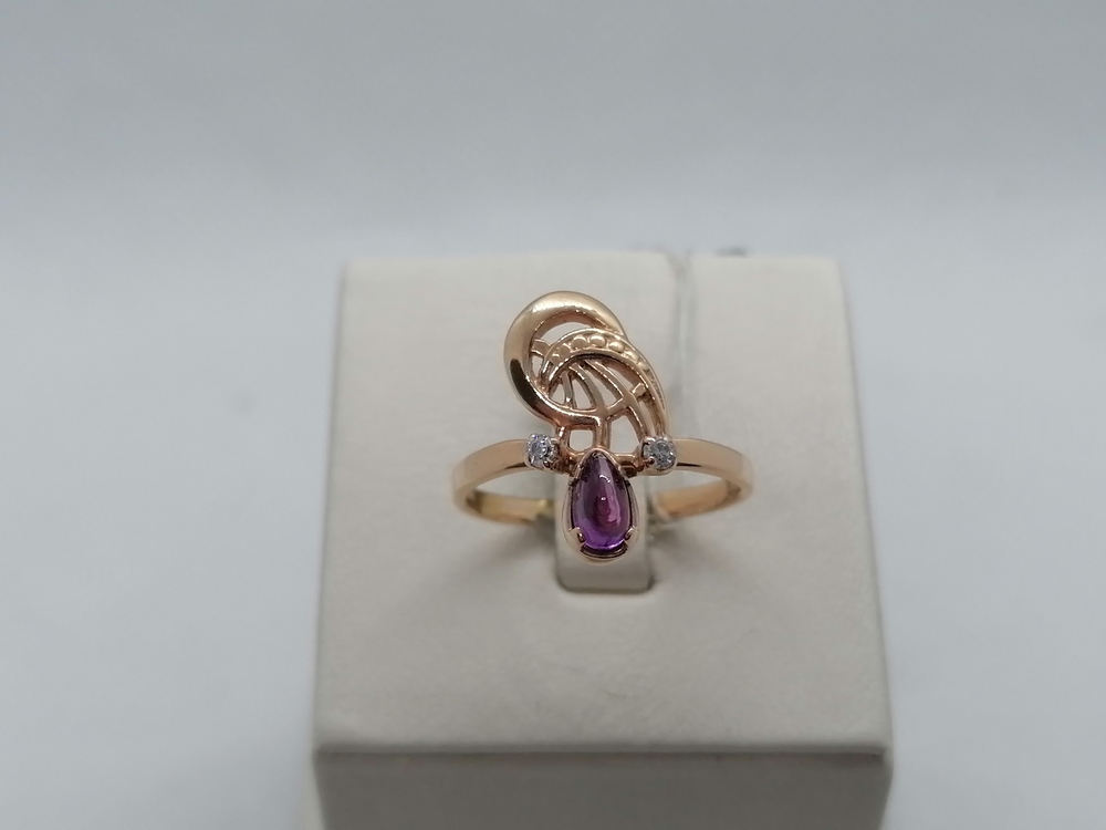 КОЛКМИ585 КОЛЬЦО С КАМНЯМИ (Au 585)