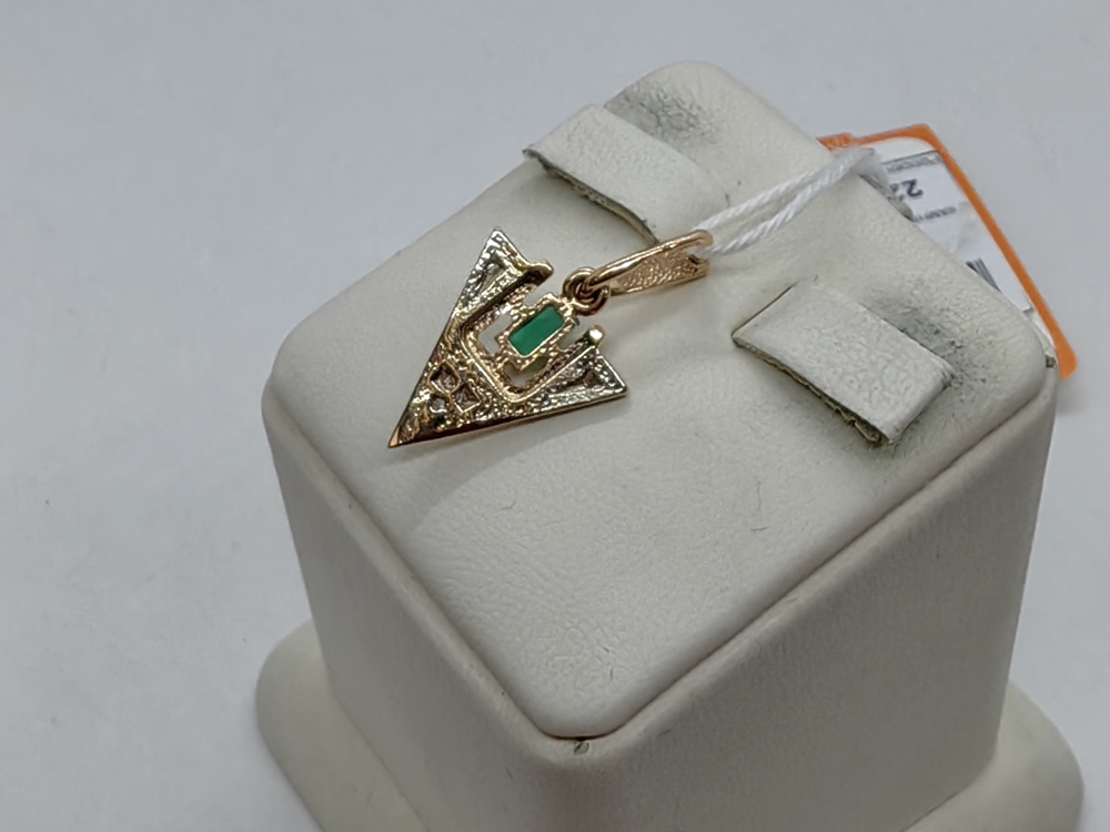 ПОДКМИ585 ПОДВЕСКА С КАМНЯМИ (Au 585)