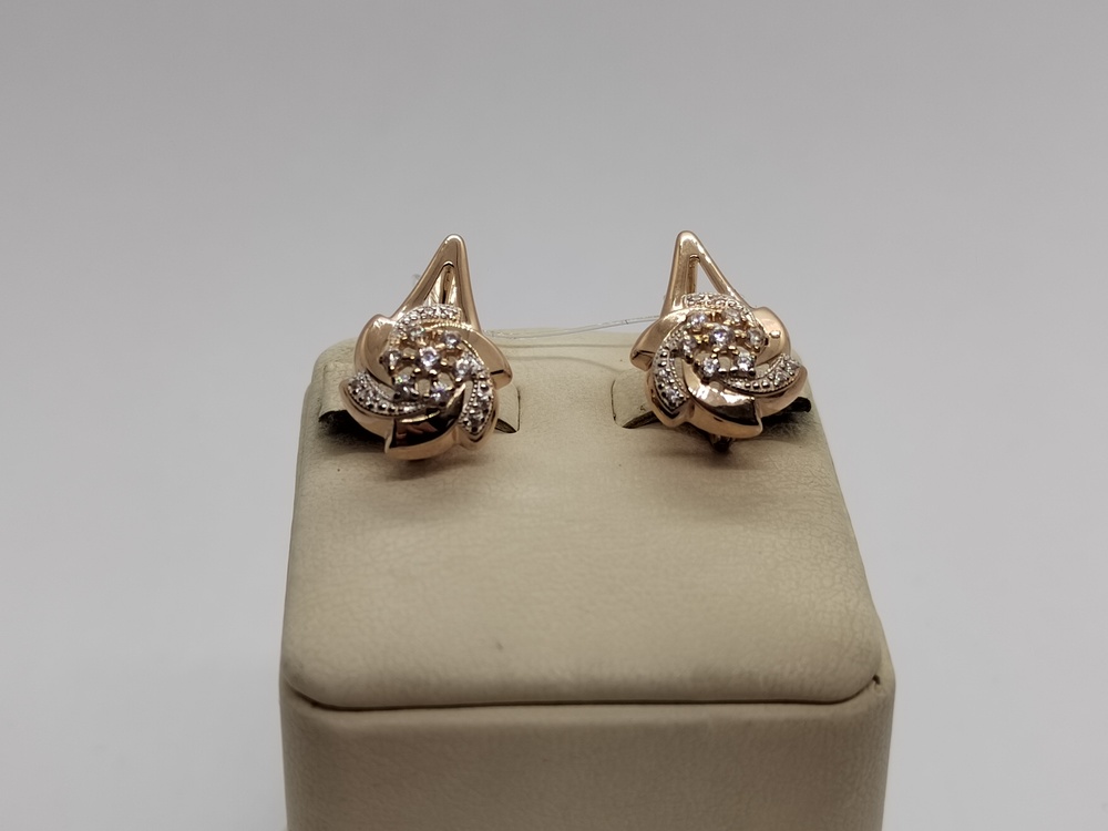 СЕРЬГИ С КАМНЯМИ (Au 585)