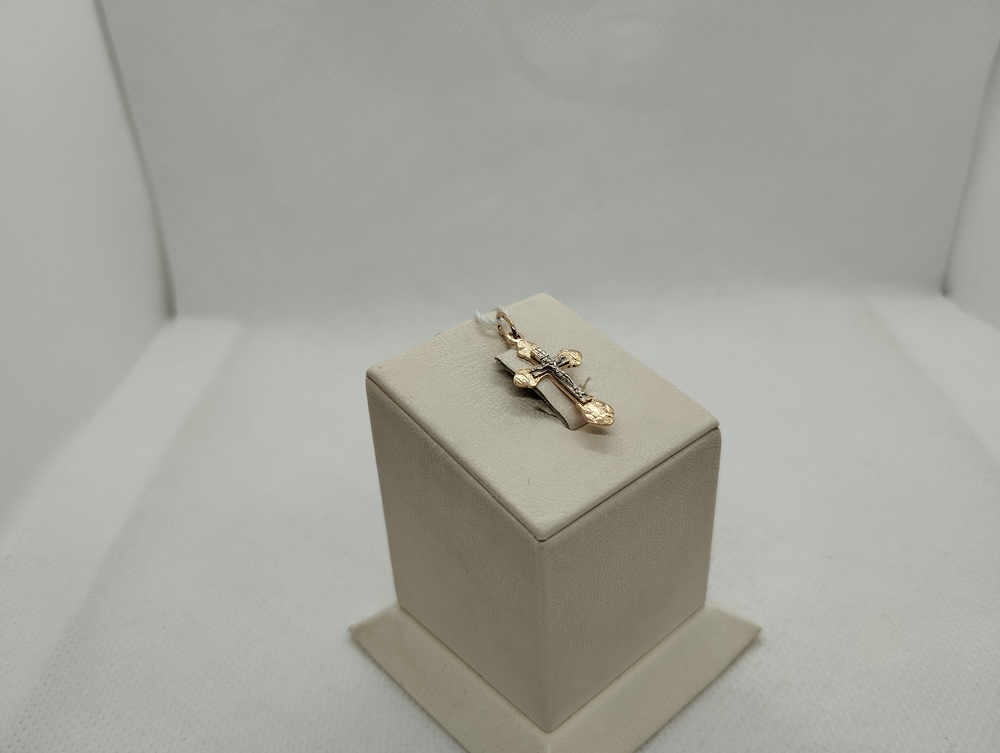 ПОДВЕСКА КРЕСТ БЕЗ КАМНЯ (Au 585)