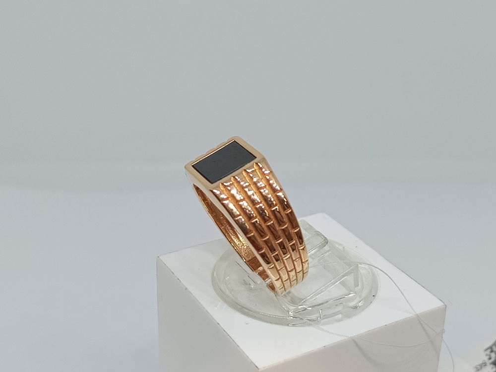 08-540178 КОЛЬЦО ПЕЧАТКА оникс (Au 585)