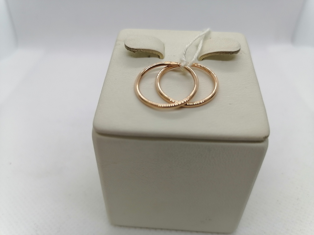 СКОН585 СЕРЬГИ КОНГО (Au 585)