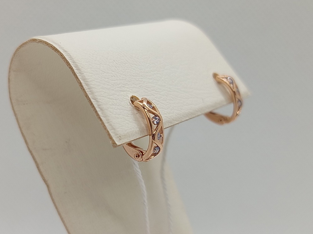 СКМИ585 СЕРЬГИ С КАМНЯМИ (Au 585)