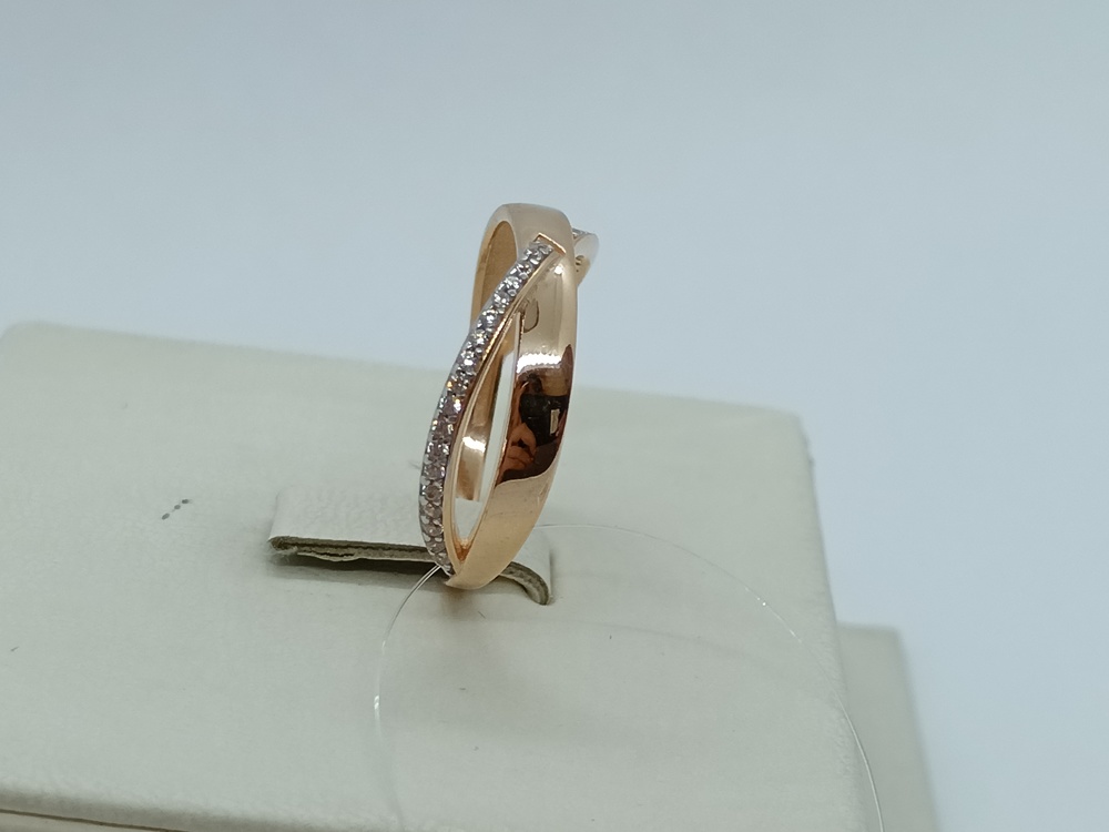 КОЛЬЦО С КАМНЯМИ (Au 585)