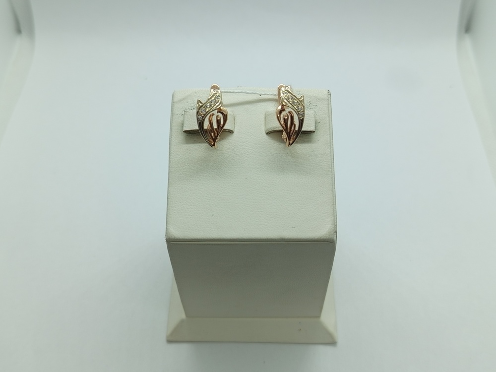 СКМИ585 СЕРЬГИ С КАМНЯМИ (Au 585)