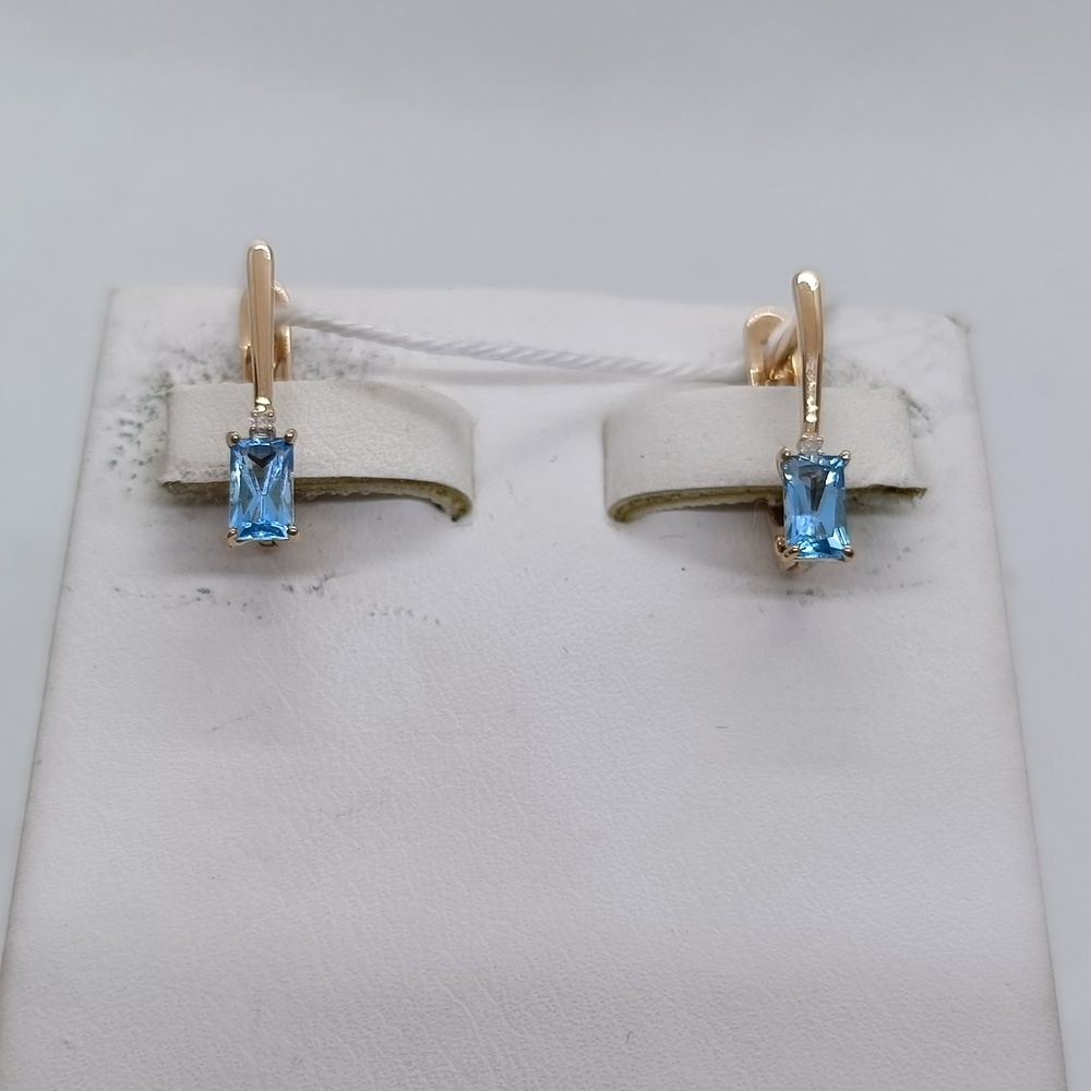 СЕРЬГИ С КАМНЯМИ (Au 585)