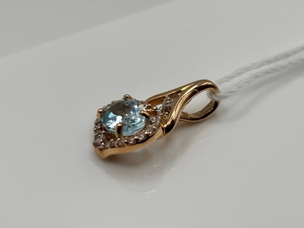 ПОДКМИ585 ПОДВЕСКА С КАМНЯМИ (Au 585)