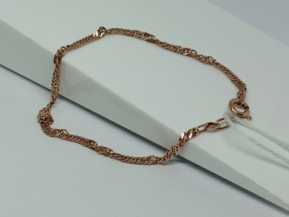 БРАСЛЕТ ПУСТОТЕЛЫЙ Сингапур Au 585