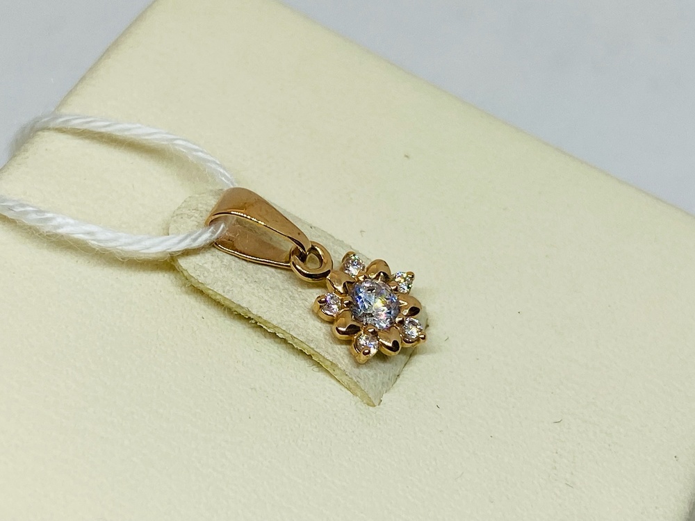 ПОДКМИ585 ПОДВЕСКА С КАМНЯМИ (Au 585)