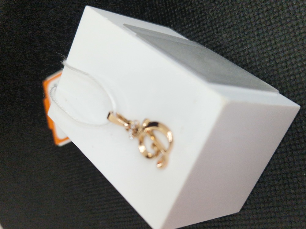 ПОДВЕСКА БУКВА Д Au 585