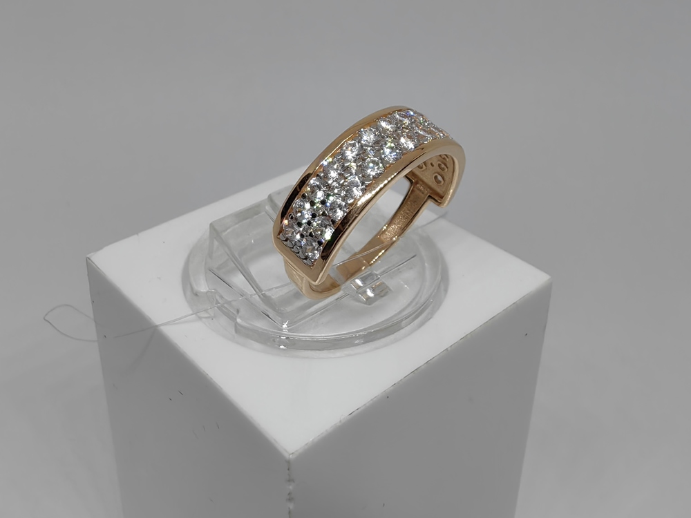 КОЛЬЦО С КАМНЯМИ (Au 585)