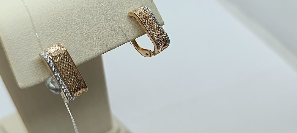 СЕРЬГИ С КАМНЯМИ (Au 585)