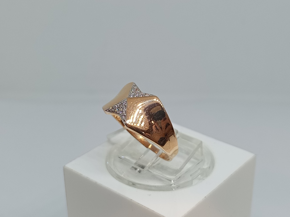 КОЛЬЦО С КАМНЯМИ (Au 585)