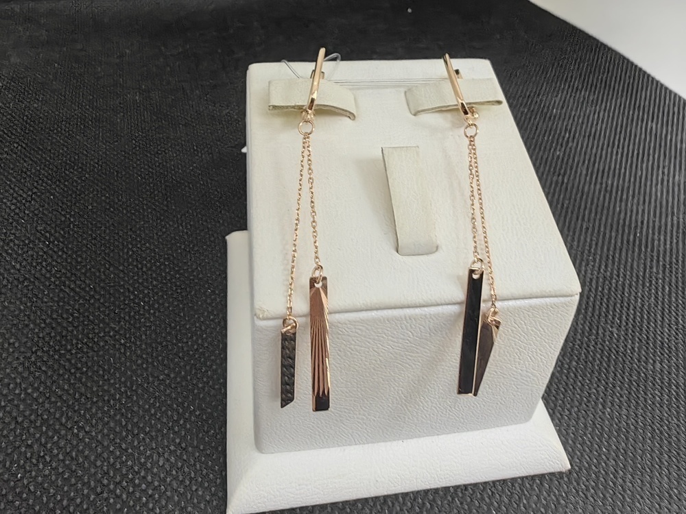 СЕРЬГИ БЕЗ КАМНЯ (Au 585)