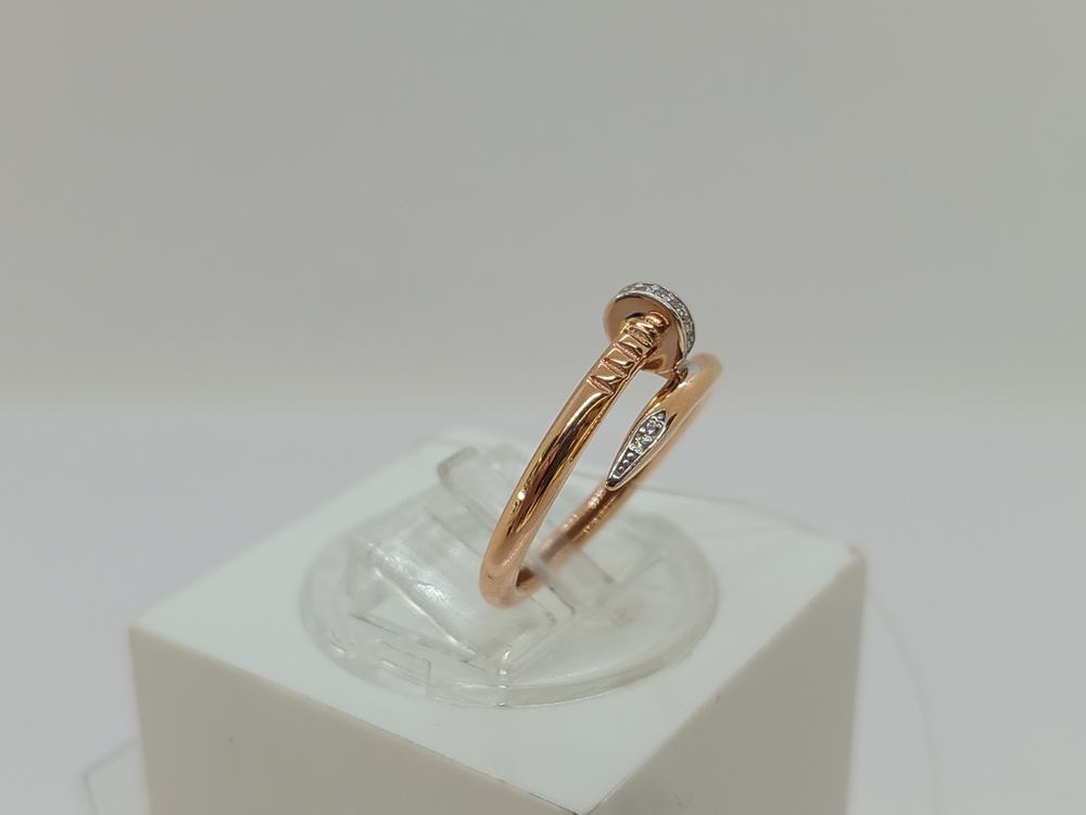 КОЛЬЦО С КАМНЯМИ (Au 585)