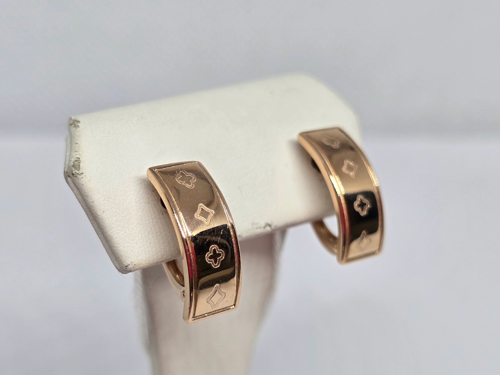 СБКМ585 СЕРЬГИ БЕЗ КАМНЯ (Au 585)