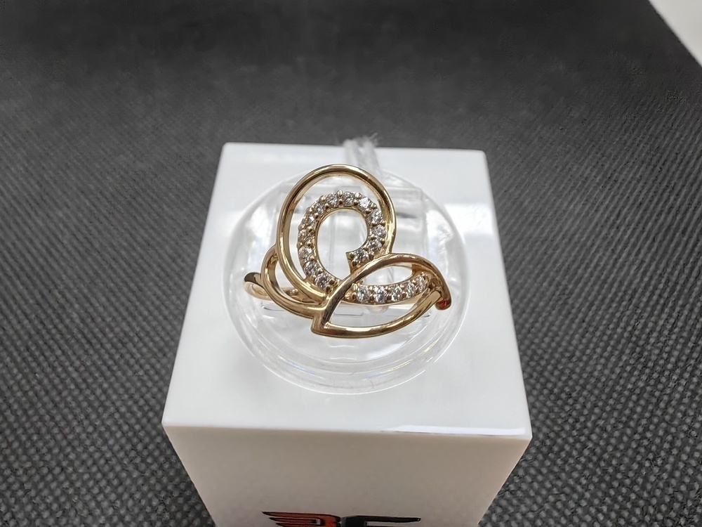 КОЛЬЦО С КАМНЯМИ (Au 585)