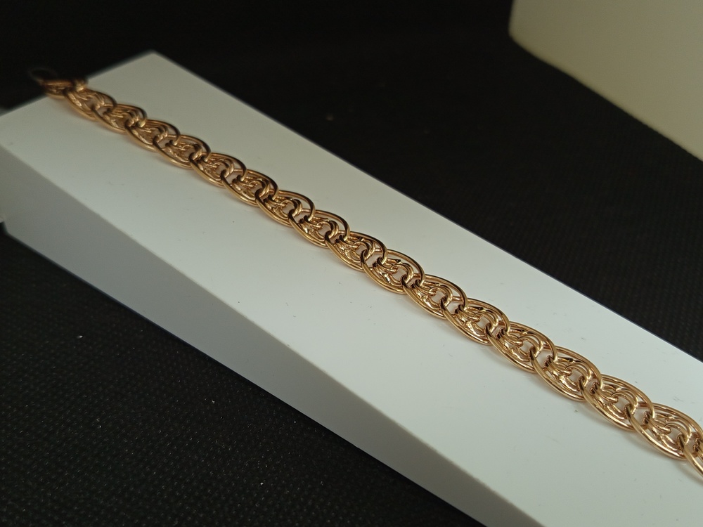 Бр-003 БРАСЛЕТ ПУСТОТЕЛЫЙ Нона-бисмарк (Au 585)