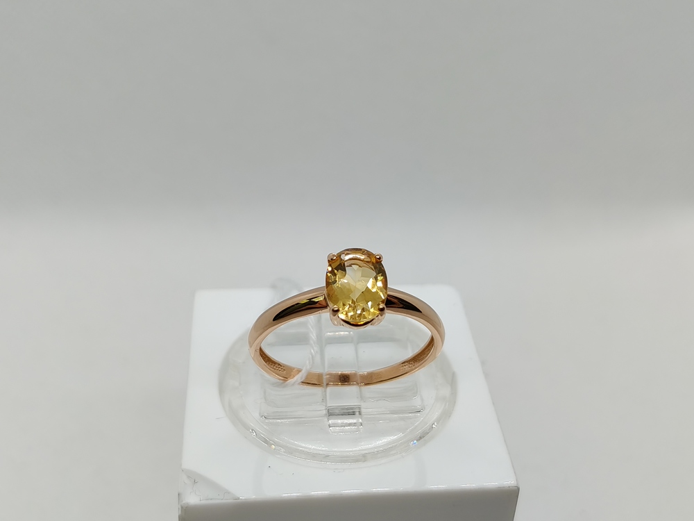 КОЛКМ585 КОЛЬЦО С КАМНЕМ (Au 585)