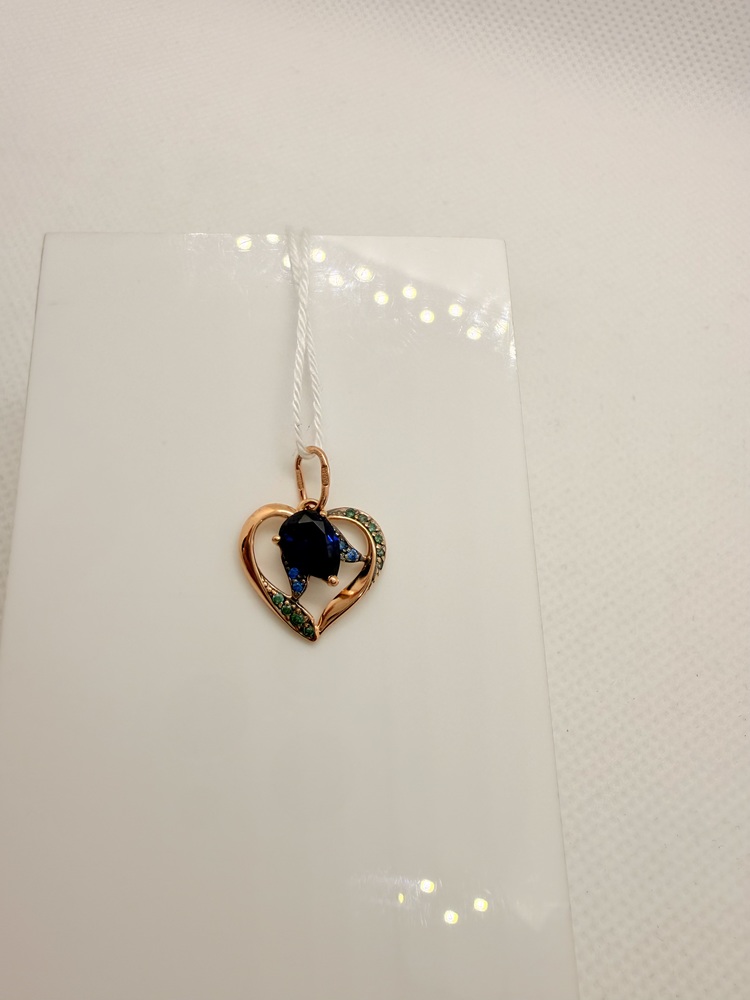 ПОДКМИ585 ПОДВЕСКА С КАМНЯМИ (Au 585)