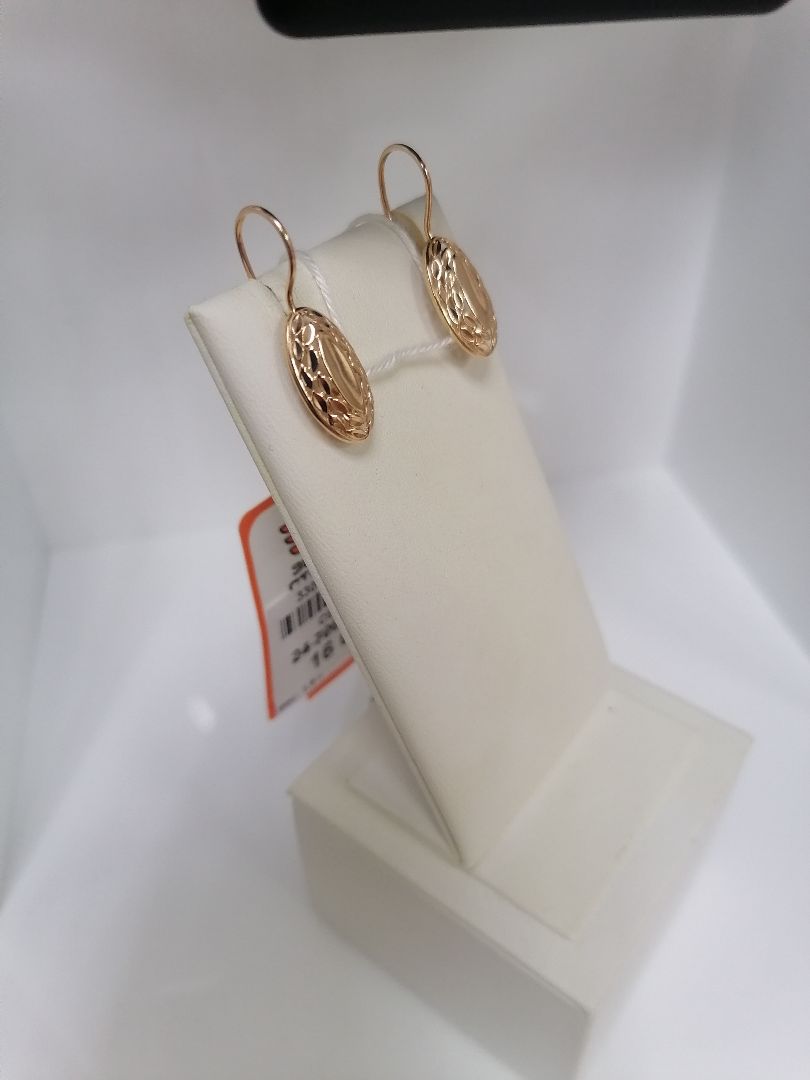 СБКМ585 СЕРЬГИ БЕЗ КАМНЯ (Au 585)