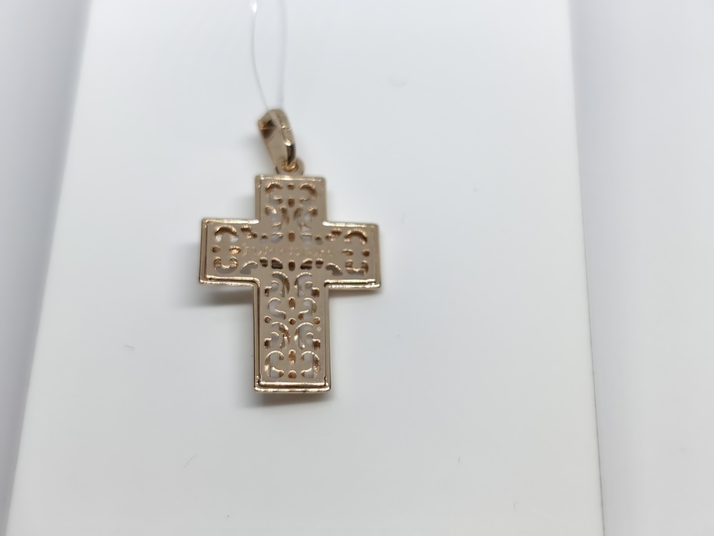 ПОДВЕСКА КРЕСТ без камня (Au 585)