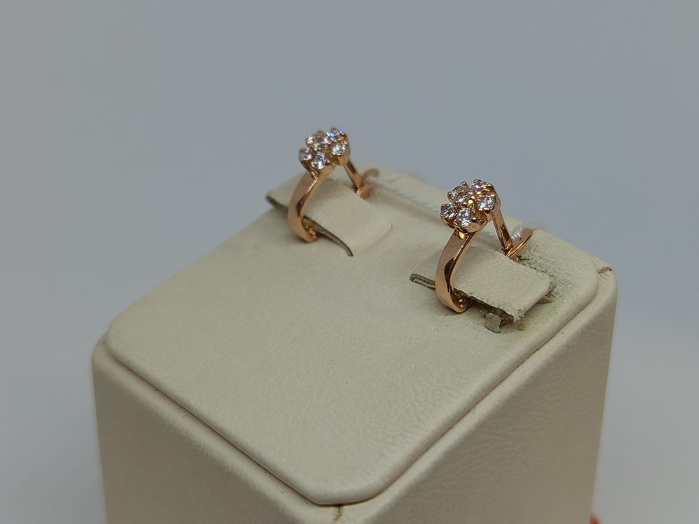 СКМИ585 СЕРЬГИ С КАМНЯМИ (Au 585)