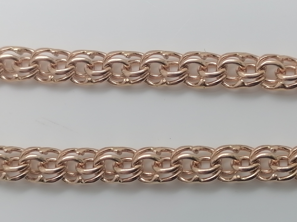 БЛБ585 БРАСЛЕТ ПОЛНОВЕСНЫЙ Бисмарк (Au 585)