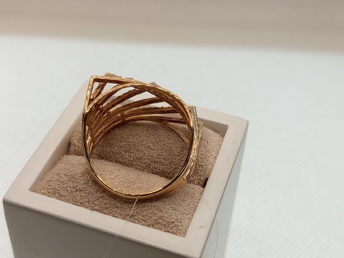 КОЛЬЦО С КАМНЯМИ (Au 585)