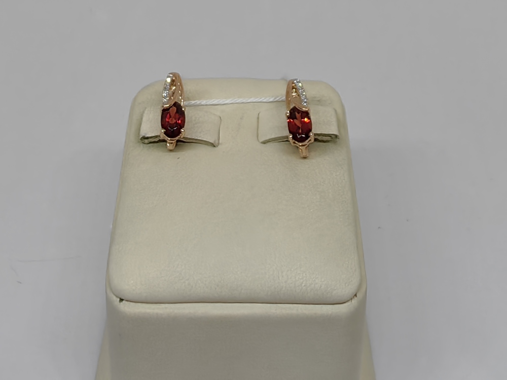 СКМИ585 СЕРЬГИ С КАМНЯМИ (Au 585)